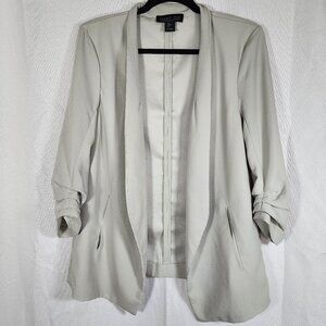 Rachel Zoe Ruched Blazer Mint Green Size Large